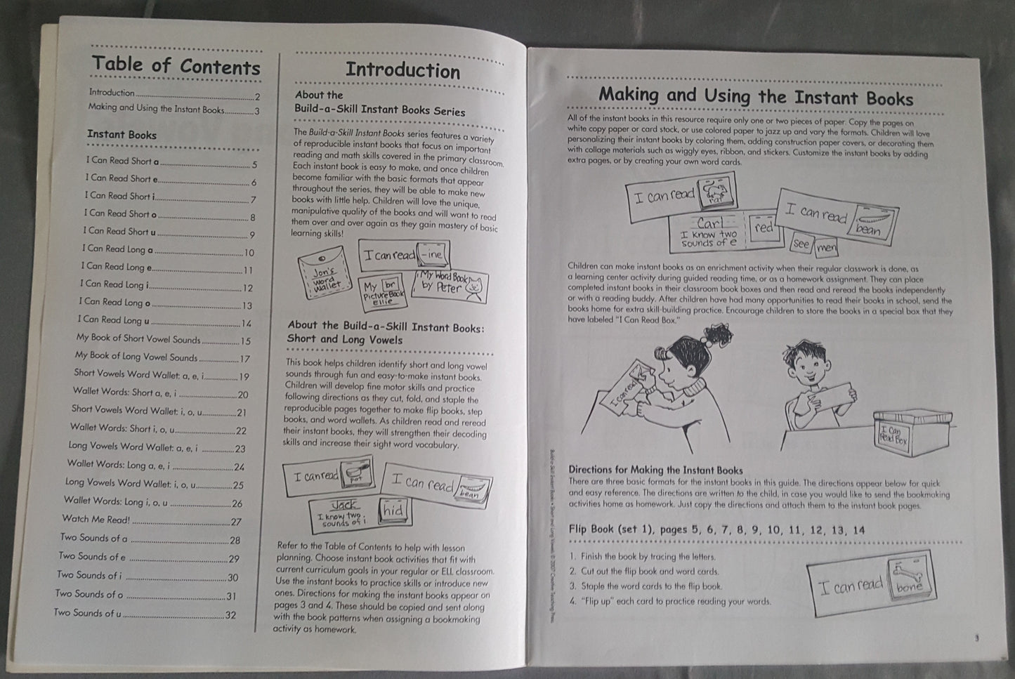 Build a Skill Instant Books 8 book set covers phonics and other language arts subjects