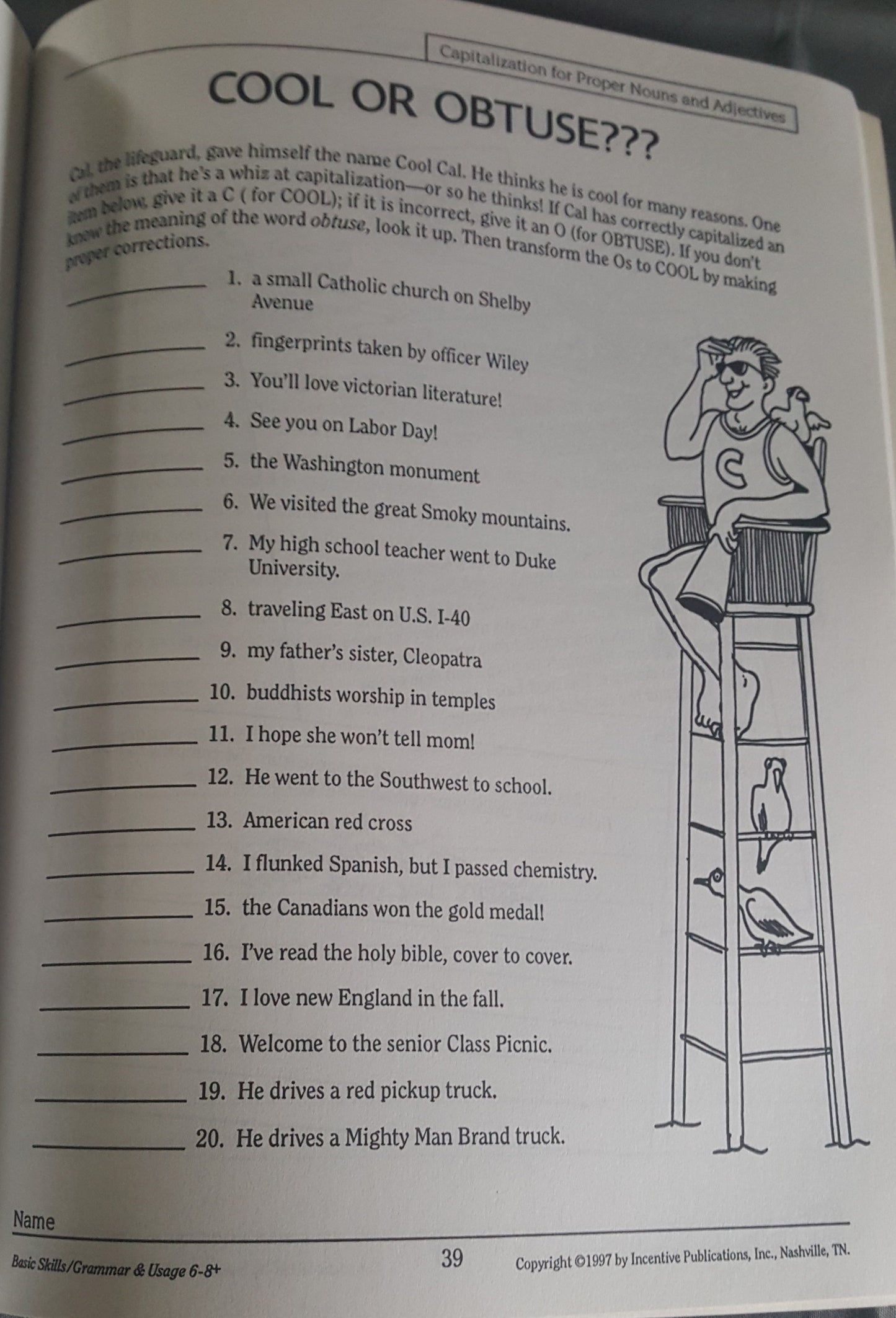 Grammar and Usage Middle Grades