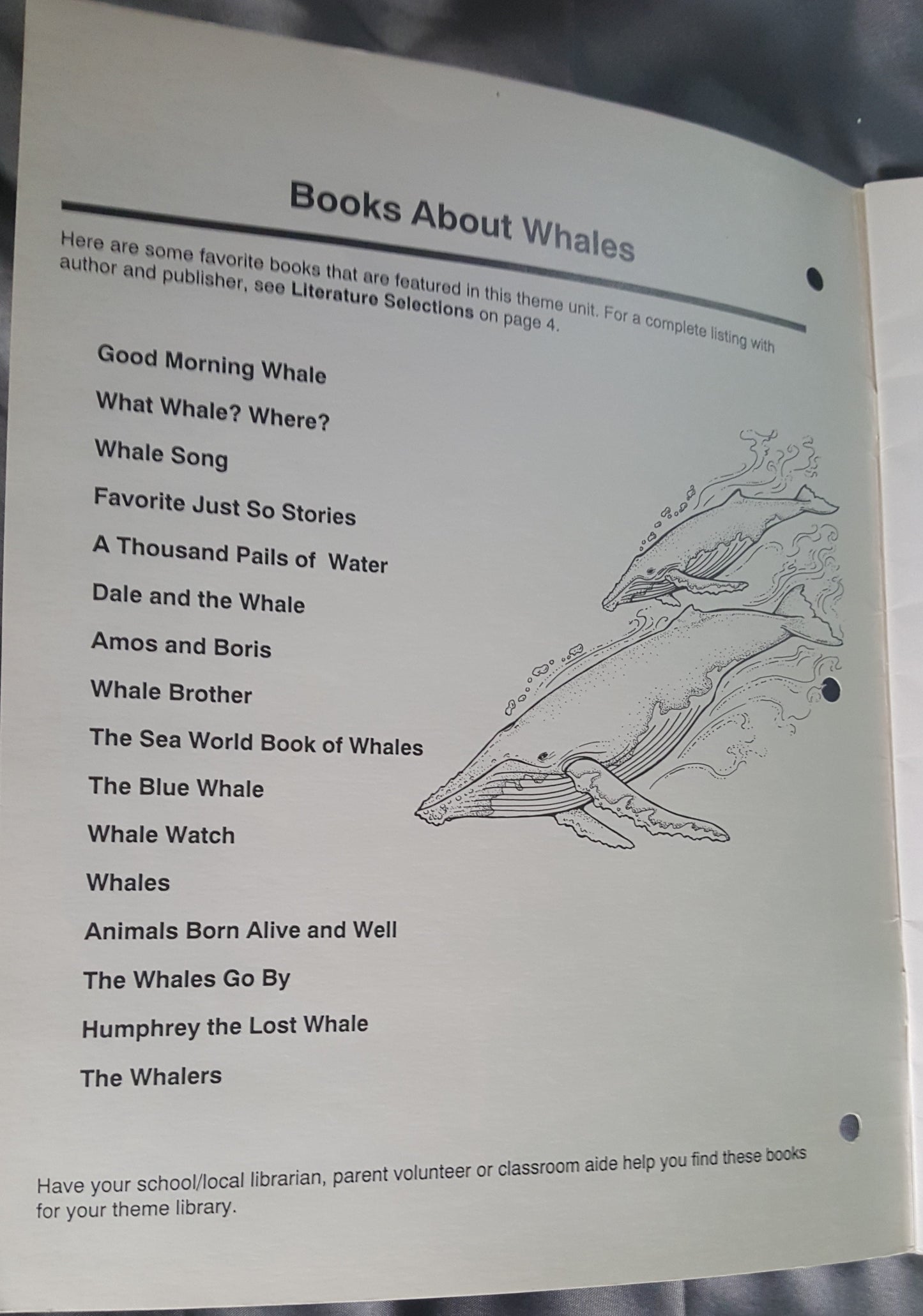 Whales Unit Study