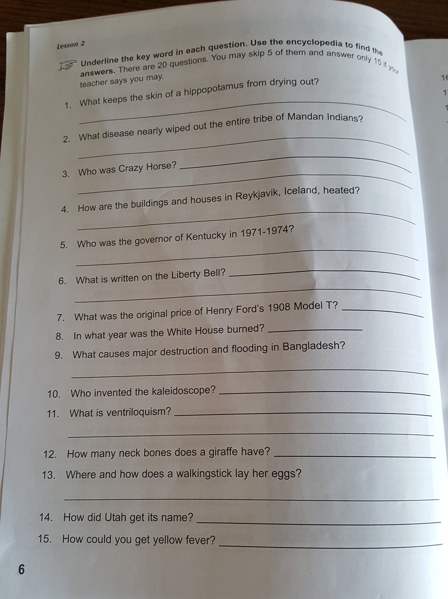 Christian Light Education Research Paper 1