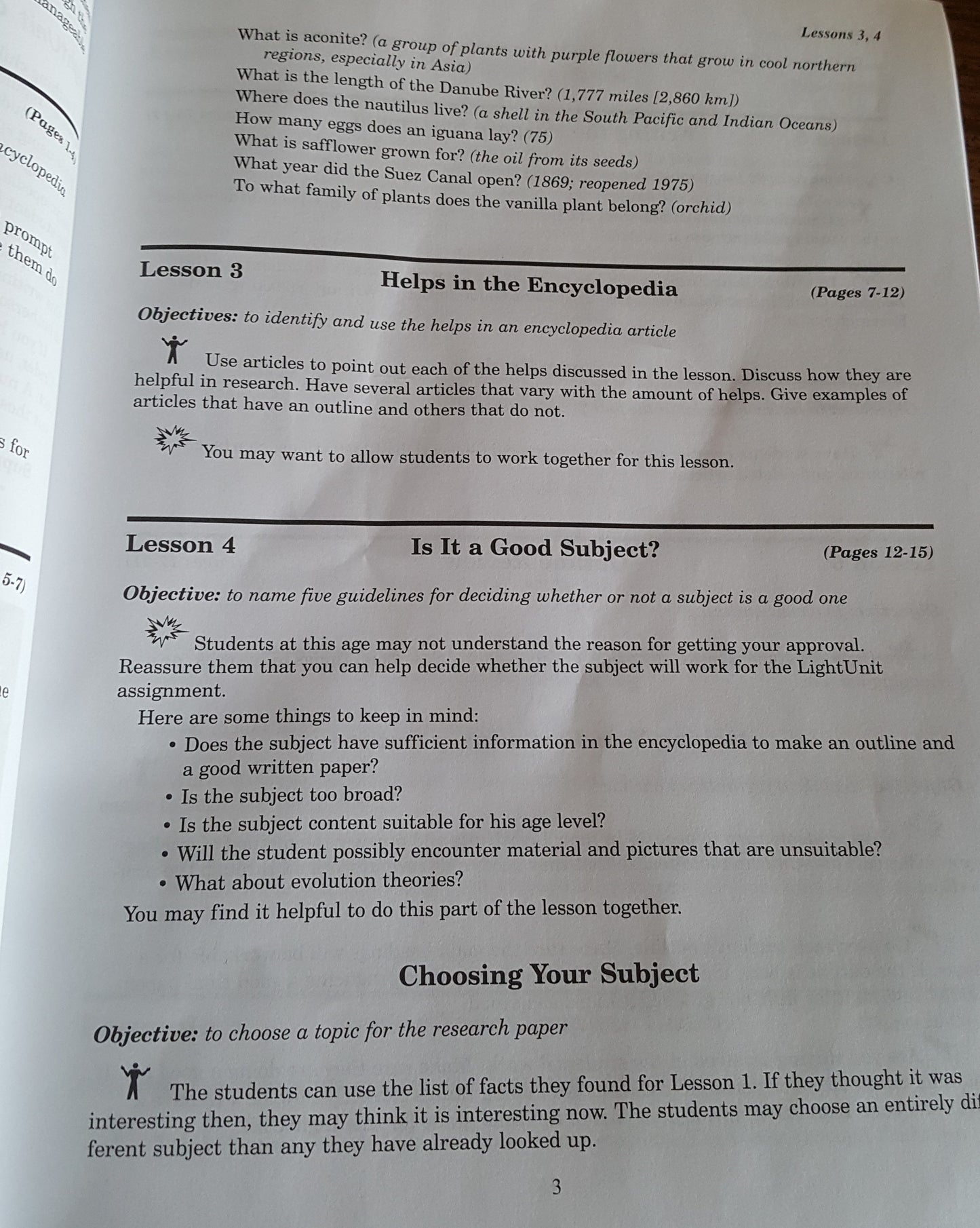 Christian Light Education Research Paper 1