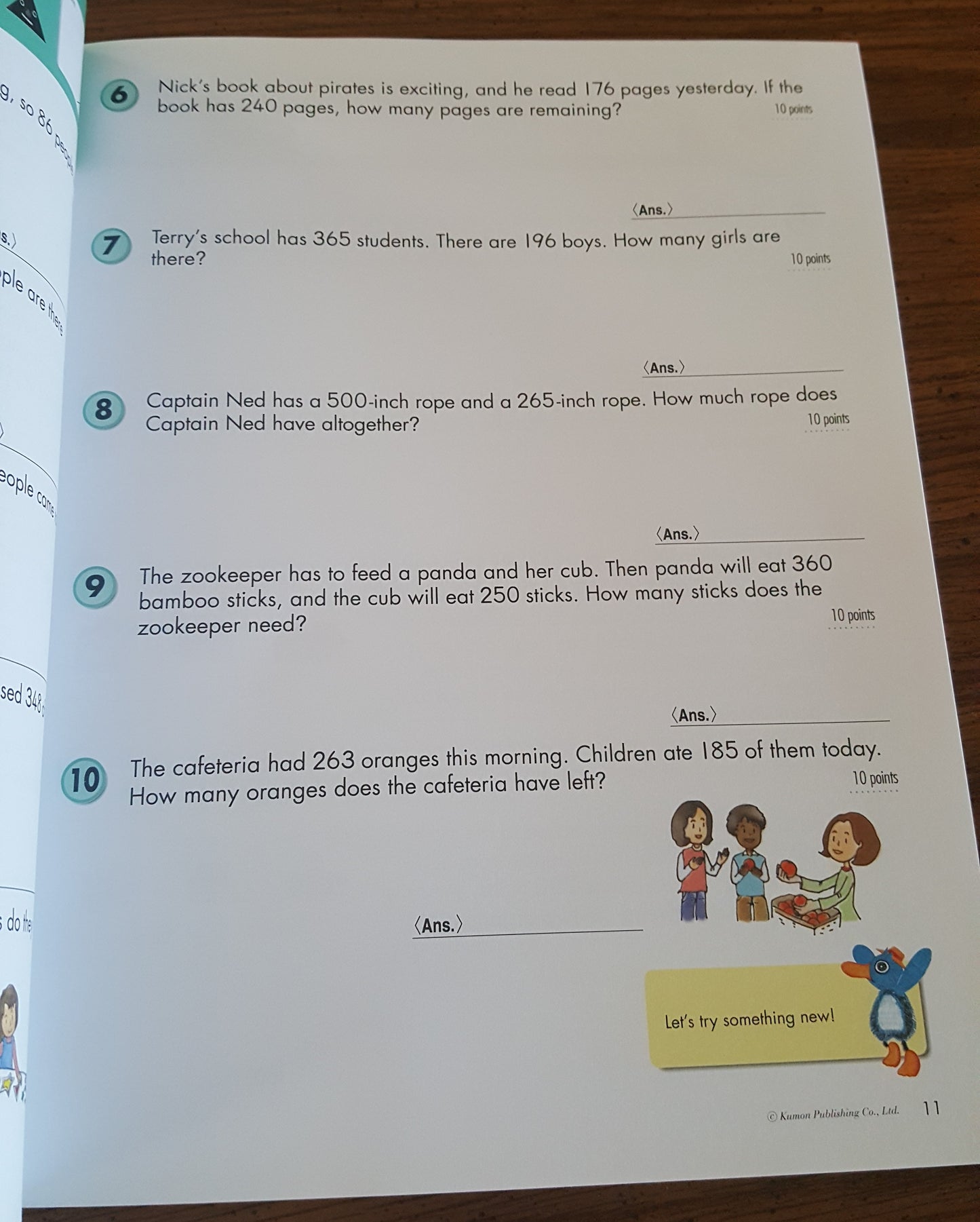 Kumon Word Problems Grade 3