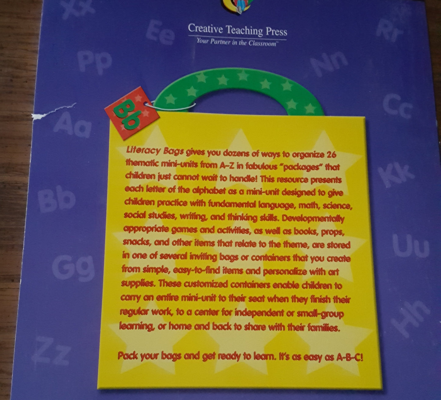 Preschool - 1 Literacy 3 book set Literacy Bags, Getting Ready to Read, Book Cooks