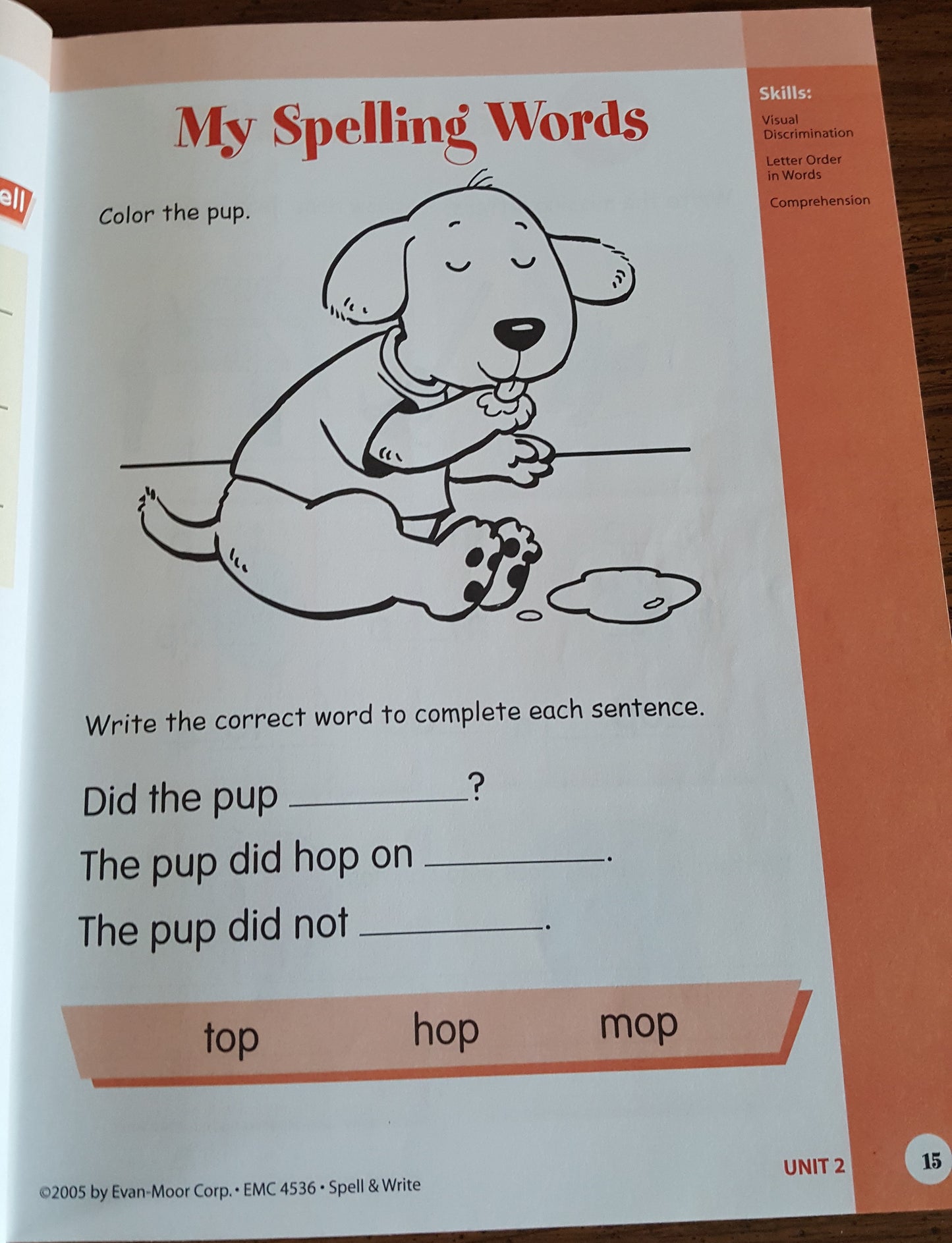 Spell and Write Grade K