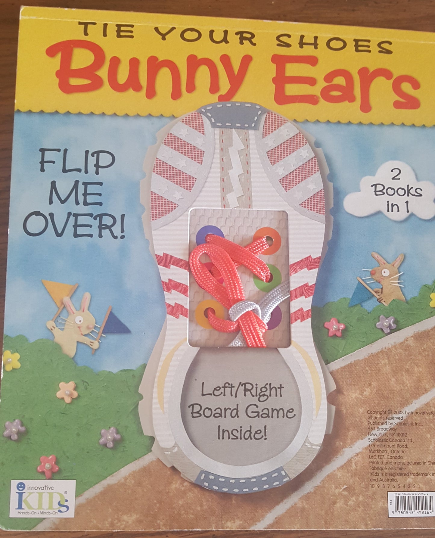 Tie Your Shoes Flip Over Board Game Book