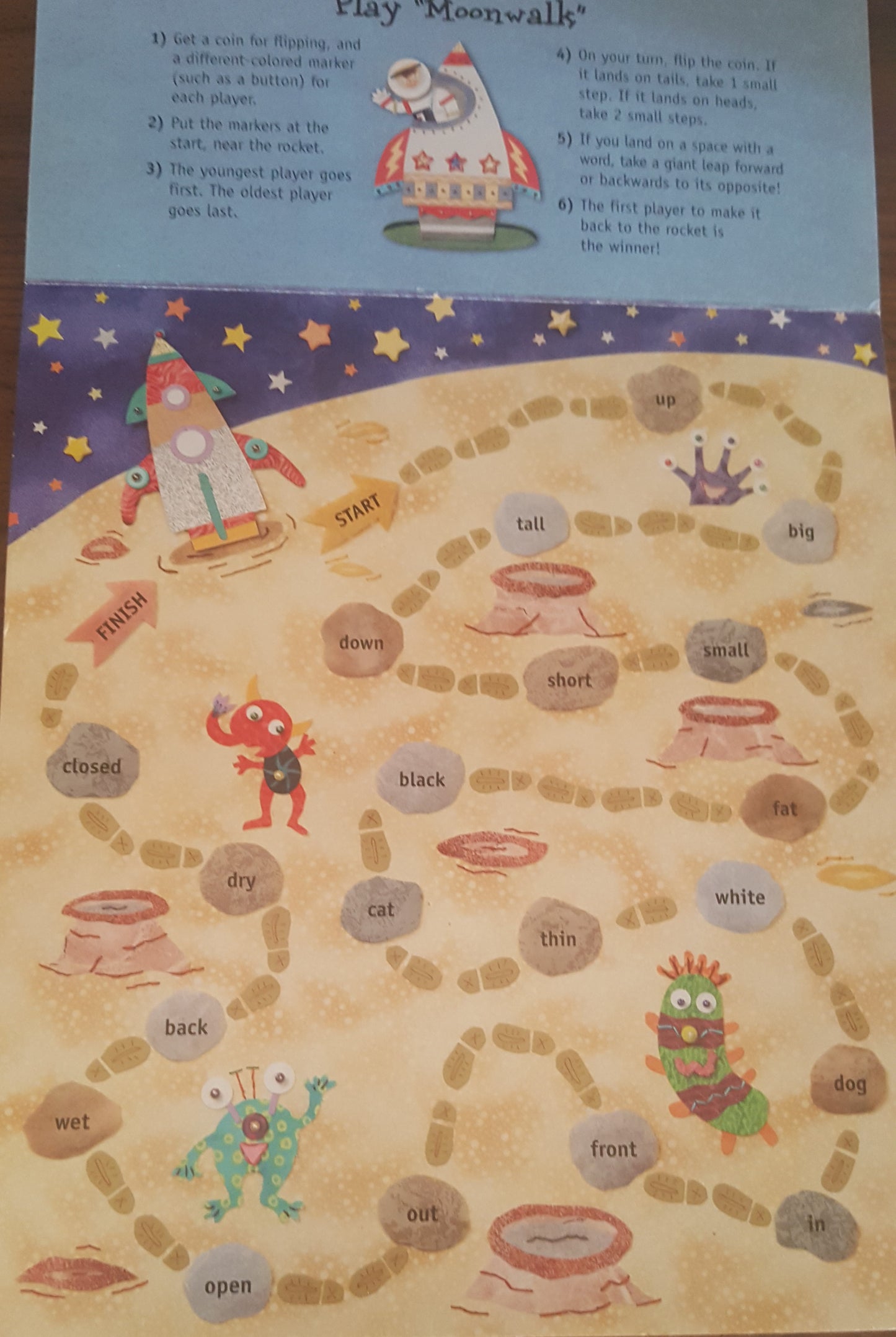 Tie Your Shoes Flip Over Board Game Book