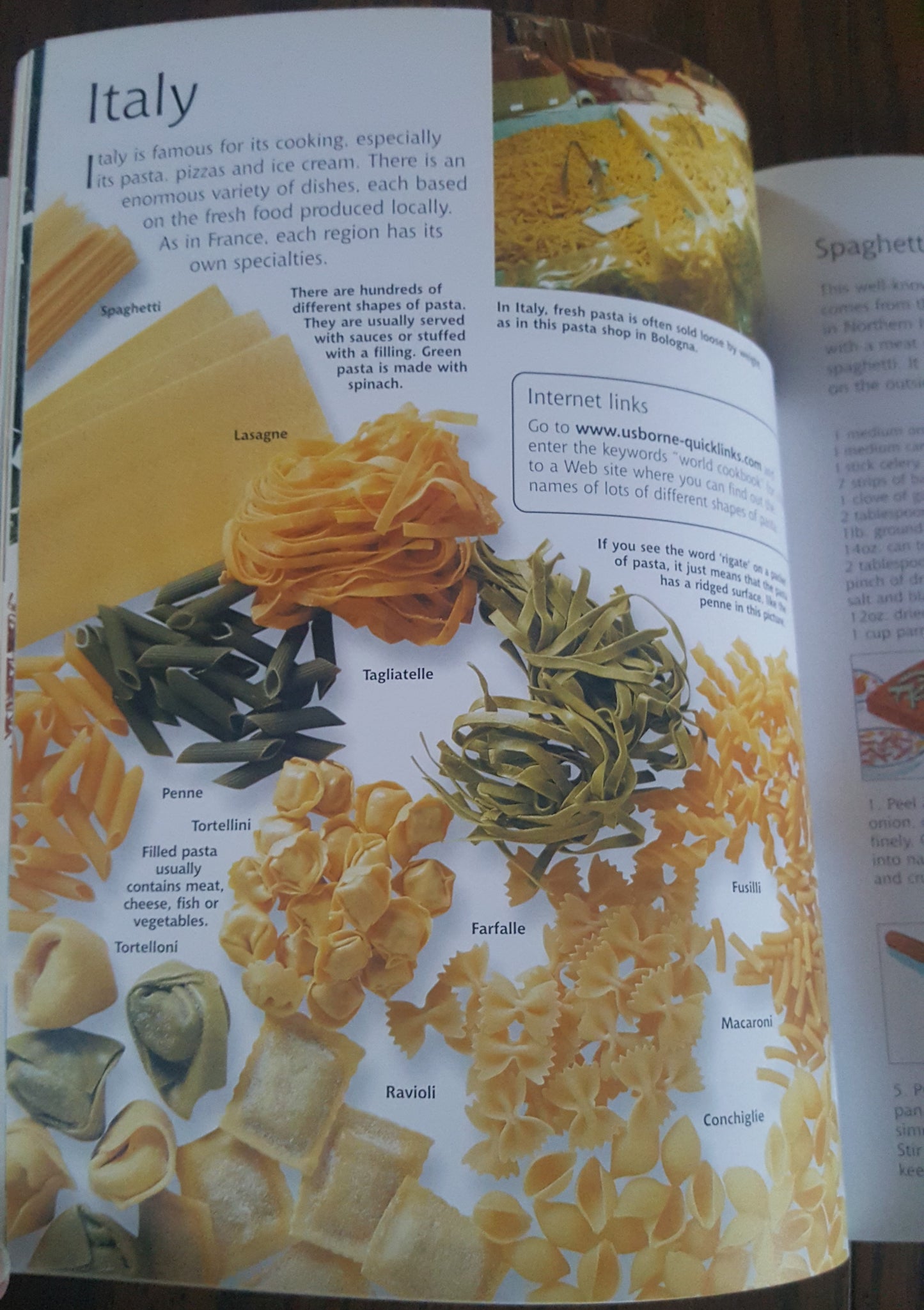 Usborne Internet Linked Children's World Cookbook