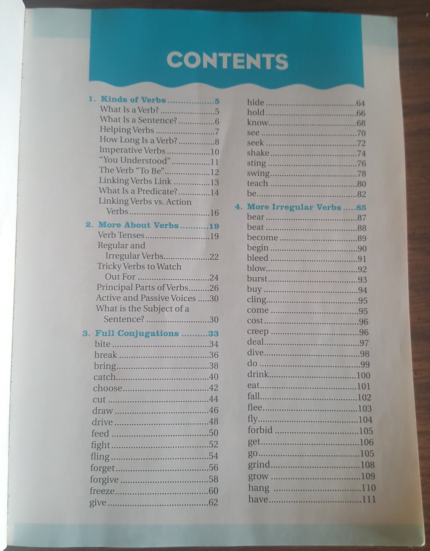 Verbs, Verbs, Verbs