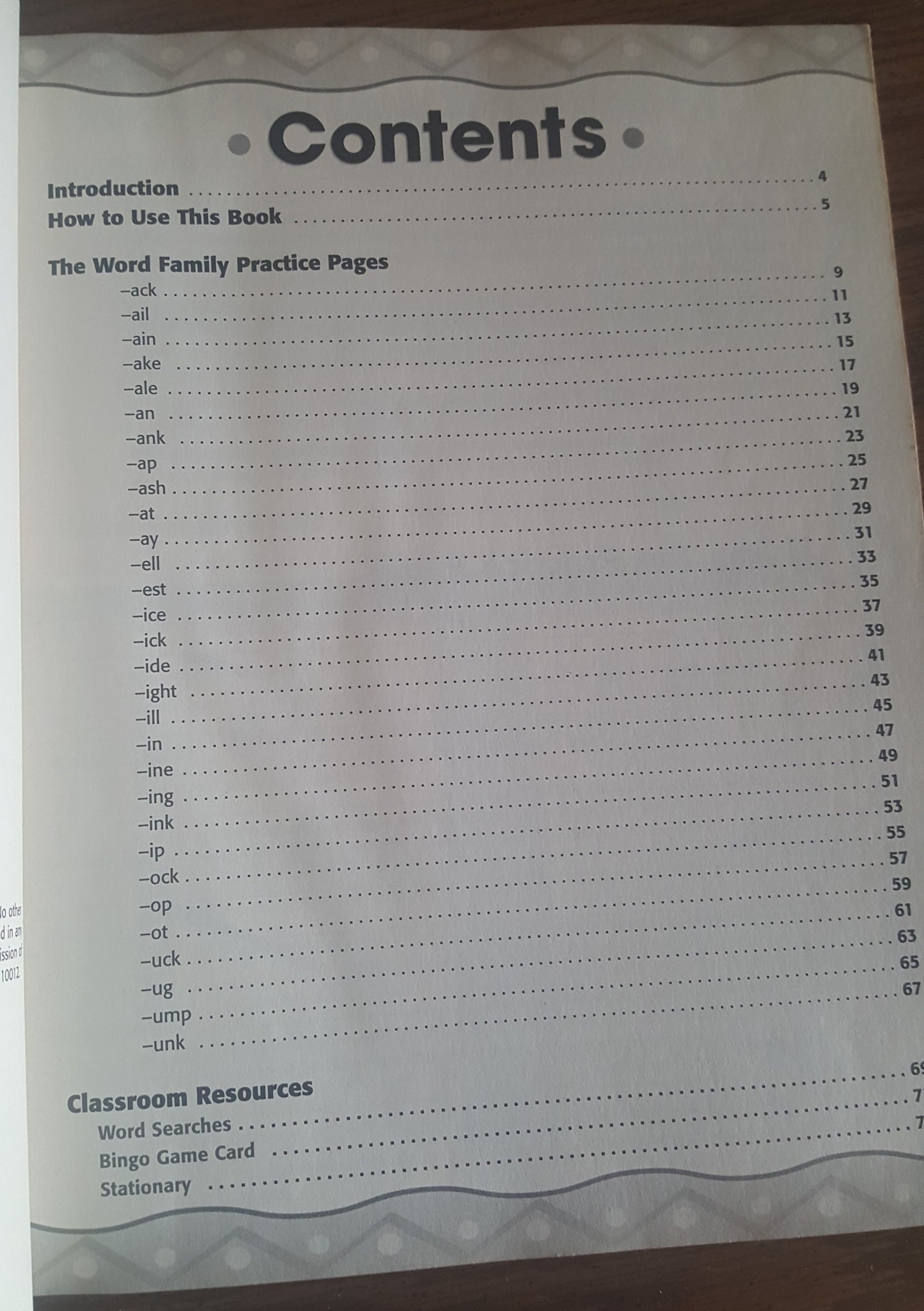 Word Family Practice Pages K - 2