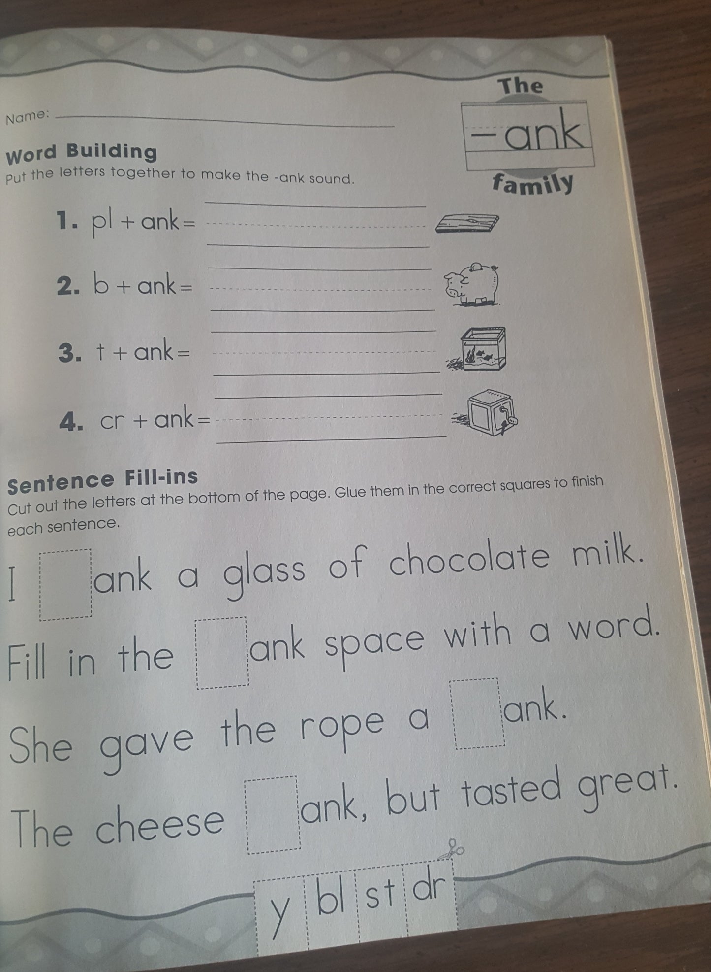 Word Family Practice Pages K - 2