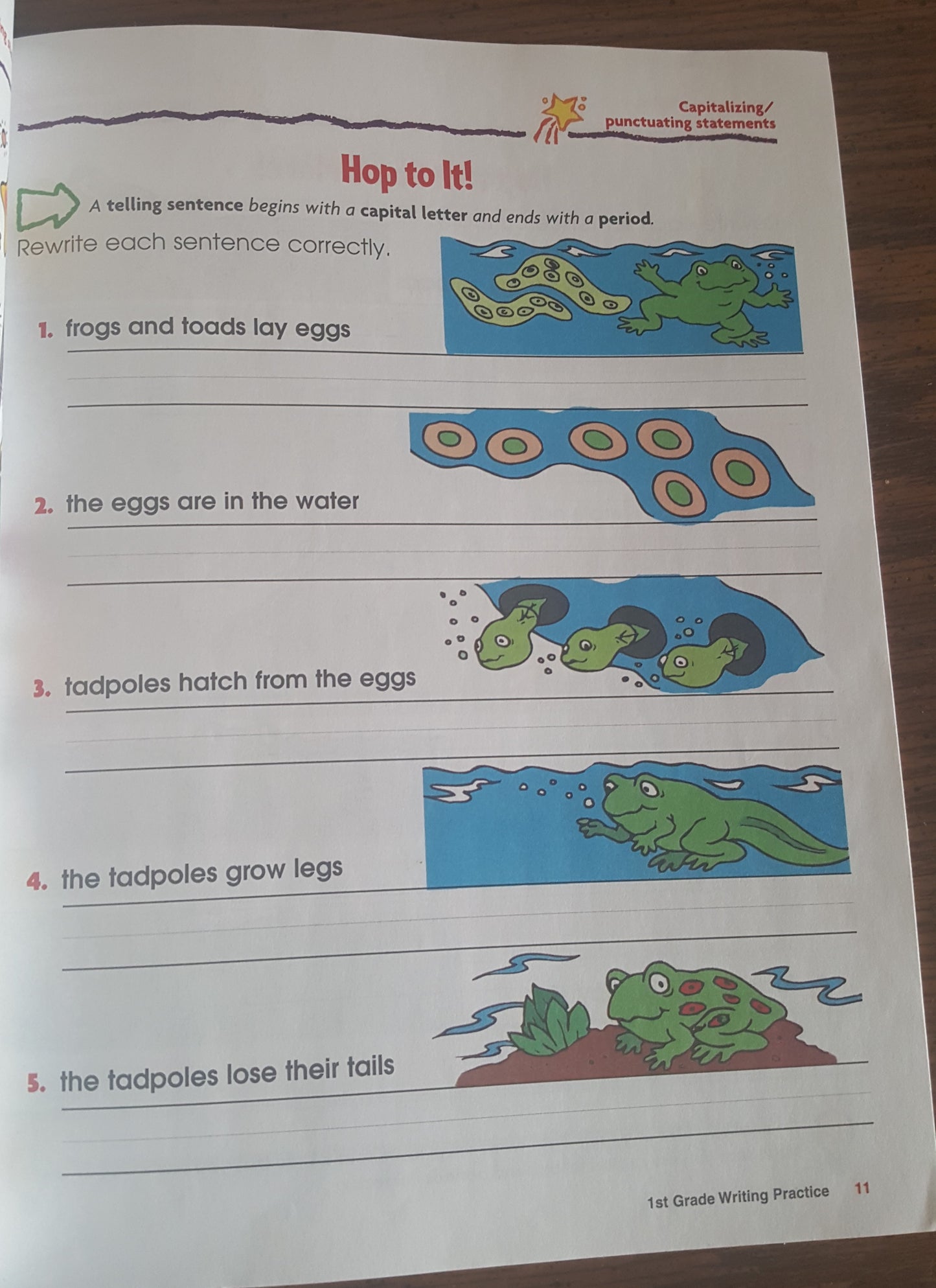 Writing Practice Grade 1