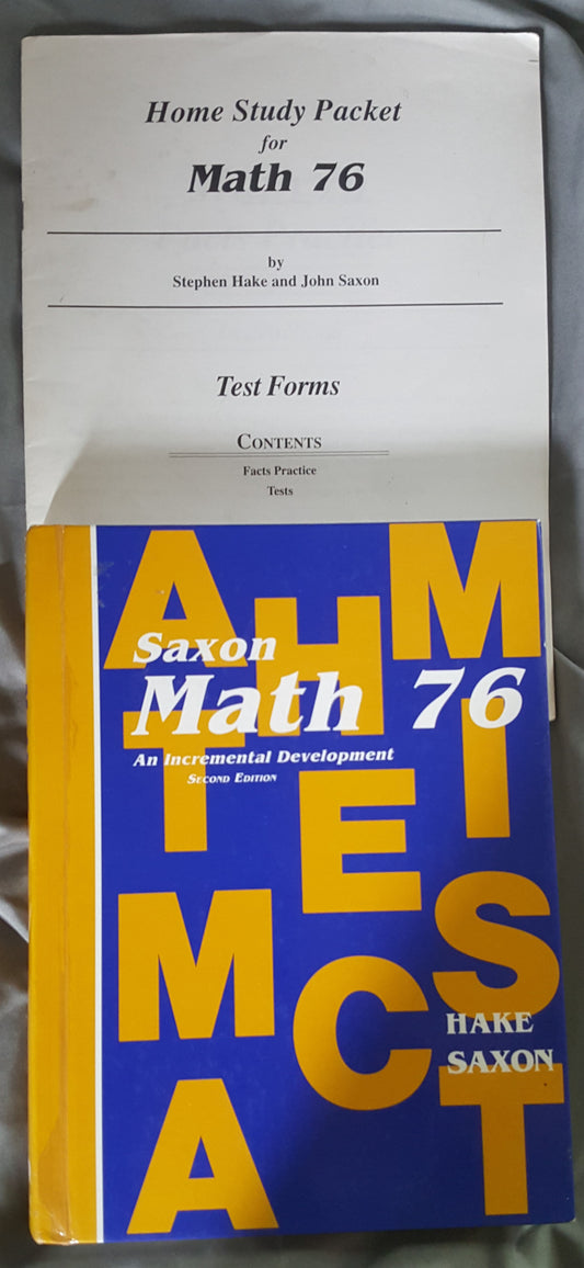 Math 76 2nd edition 2 book set