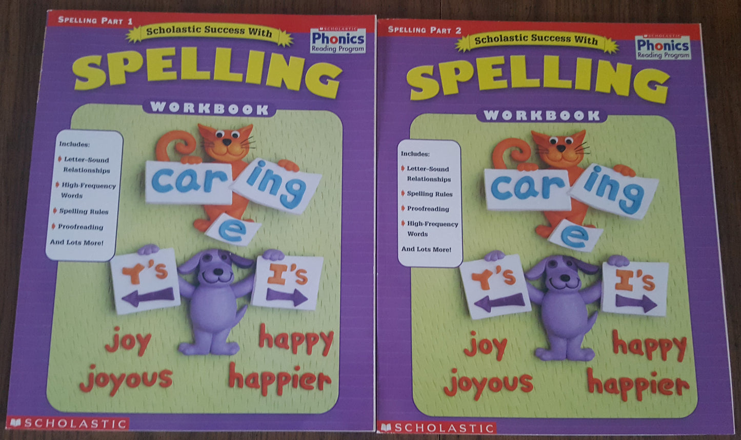 Scholastic Success with Spelling 2 book set