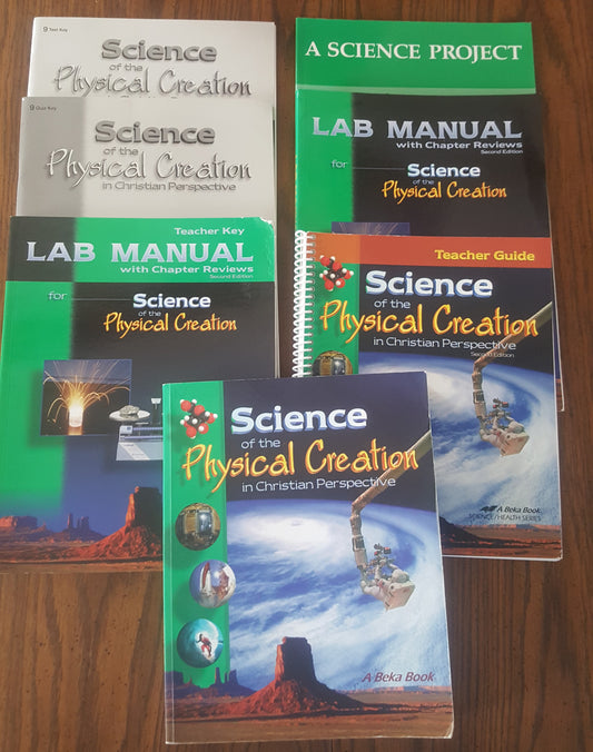 Abeka Science of the Physical Creation 7 book set