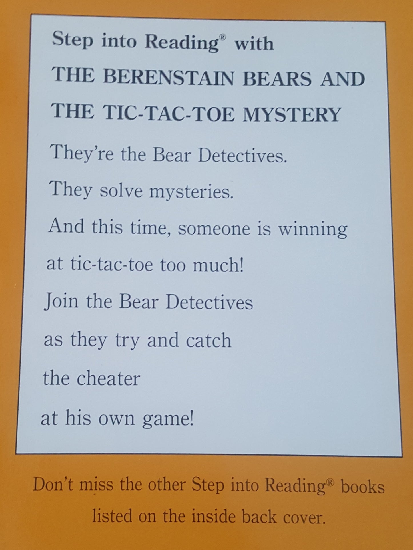 The Berenstain Bears and Tic Tac Toe Mystery