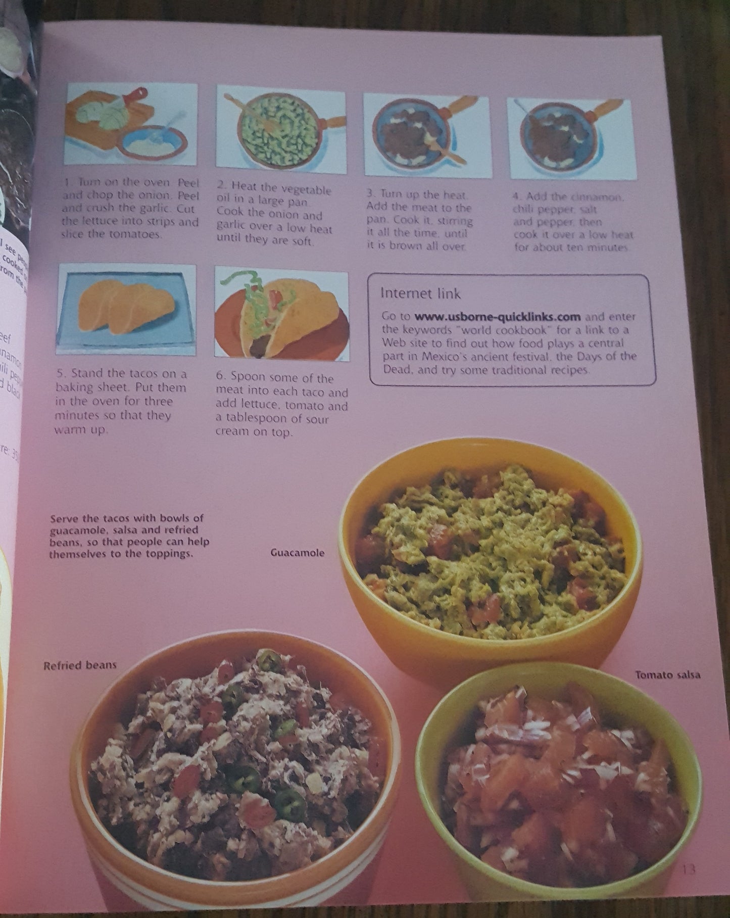 Usborne Internet Linked Children's World Cookbook