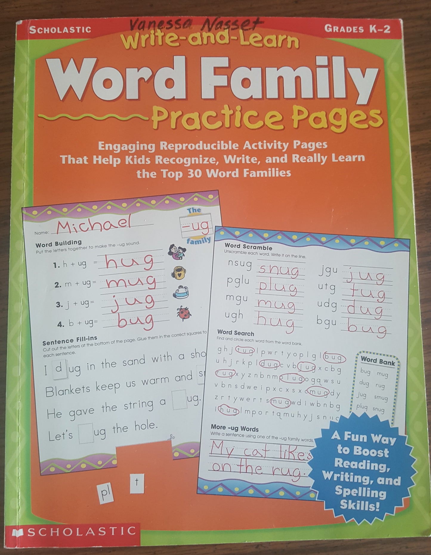Word Family Practice Pages K - 2